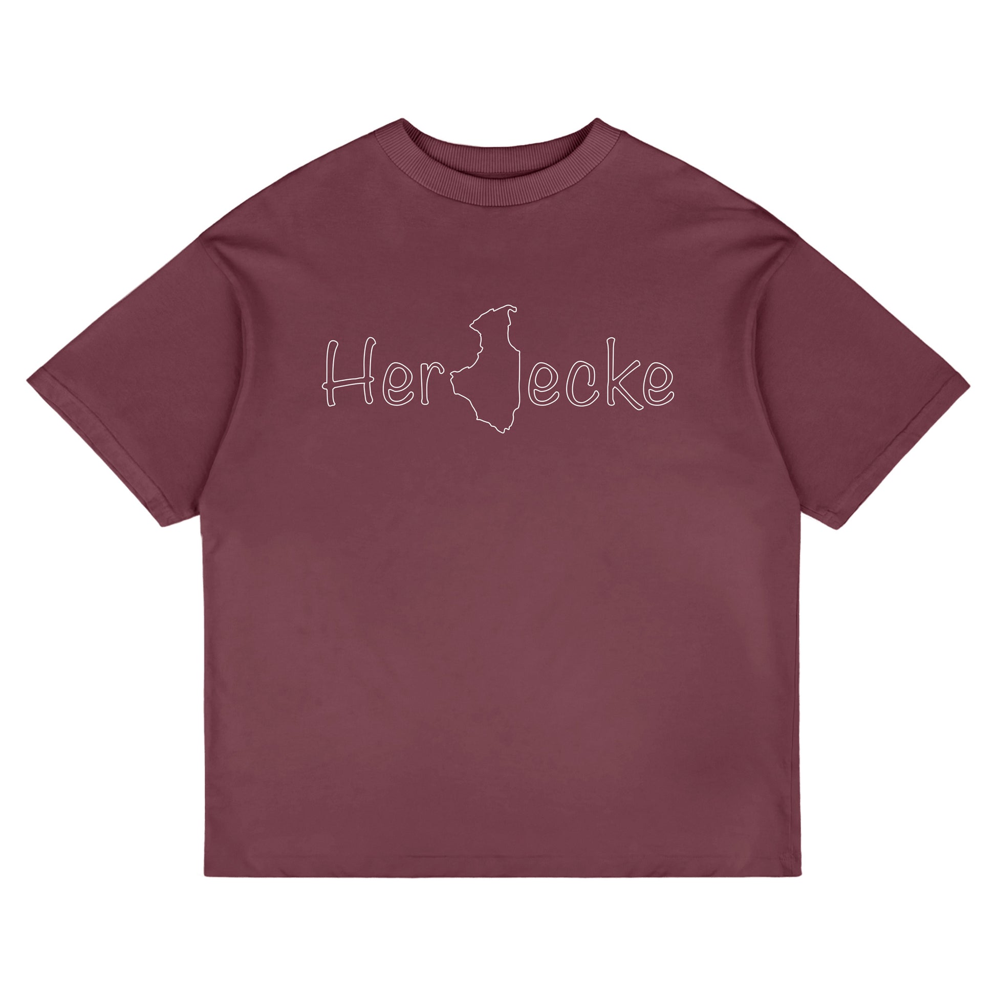 T-Shirt_Mockup_Herdecke_Outline_cherry_Front